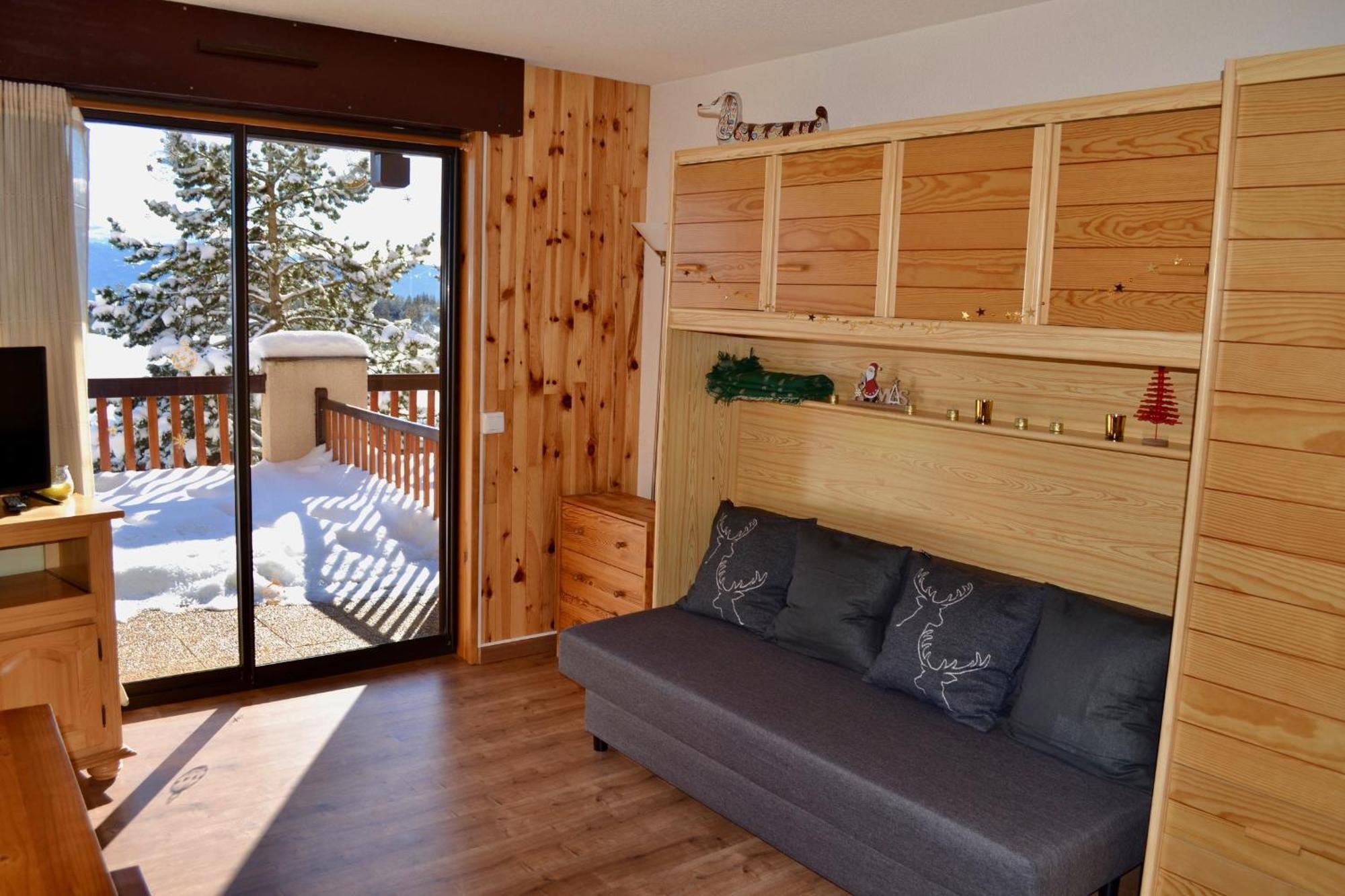 Studio Cabine Chaleureux A Pyrenees 2000 - Wifi Et Parking Prive Bolquere Exterior photo